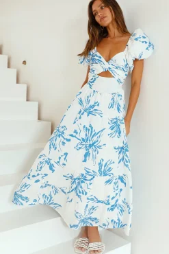 Seaside Breeze Maxi Dress Blue