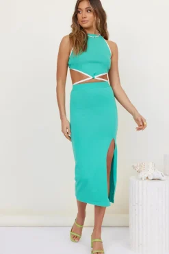 Second Time Crop Top Aqua
