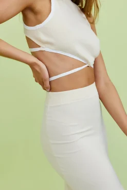Second Time Crop Top Beige