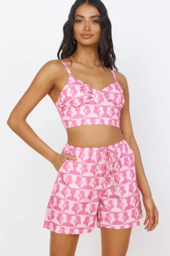 Secrets of Summer Shorts Pink