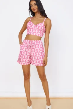 Secrets of Summer Shorts Pink