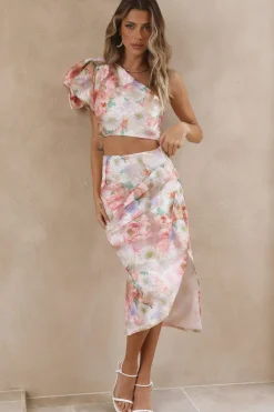 Serenity Midi Skirt Pink