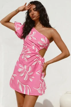 Settle In Mini Dress Pink