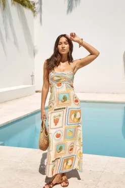 SEVEN WONDERS Agata Midi Dress Agata Print