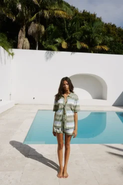 SEVEN WONDERS Cam Shirt Sage