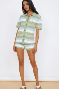SEVEN WONDERS Cam Shirt Sage