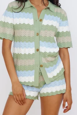 SEVEN WONDERS Cam Shirt Sage