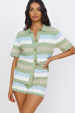 SEVEN WONDERS Cam Shirt Sage