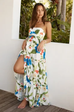 SEVEN WONDERS Daria Maxi Dress White Floral