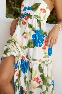 SEVEN WONDERS Daria Maxi Dress White Floral