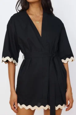 SEVEN WONDERS Harry Mini Dress Black