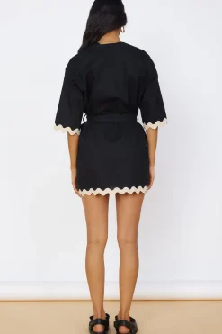 SEVEN WONDERS Harry Mini Dress Black