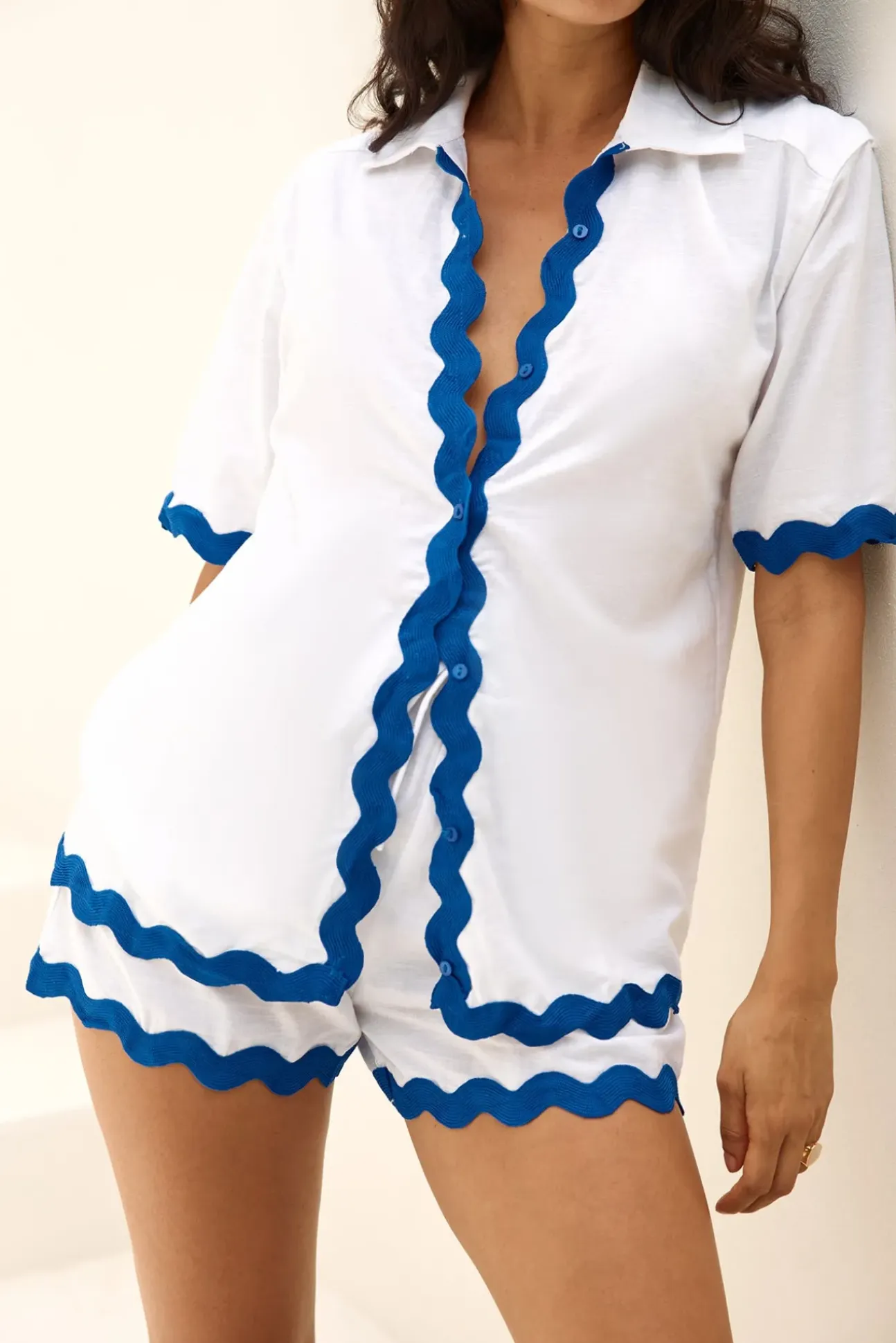 SEVEN WONDERS Harry Shirt Blue