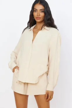 SEVEN WONDERS Kiana Shirt Sand