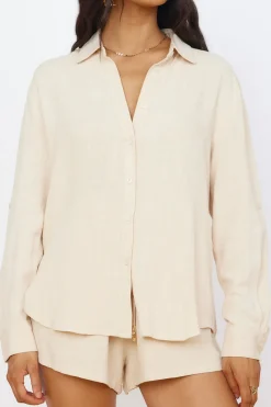 SEVEN WONDERS Kiana Shirt Sand