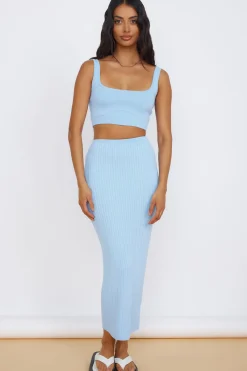 SEVEN WONDERS Kora Maxi Skirt Sky Blue