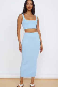 SEVEN WONDERS Kora Maxi Skirt Sky Blue