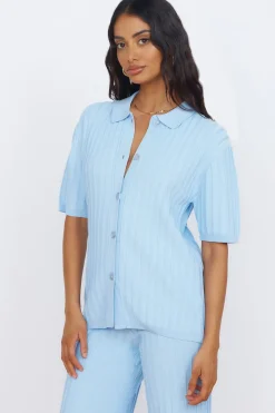 SEVEN WONDERS Kora Top Sky Blue