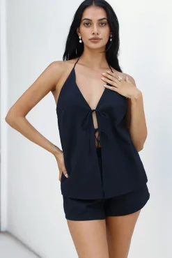 SEVEN WONDERS Octavia Top Black