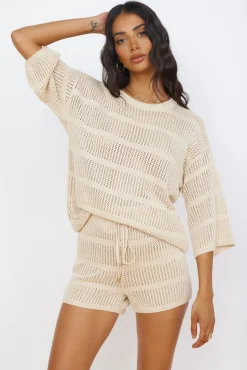 SEVEN WONDERS Samia Top Sand