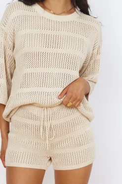 SEVEN WONDERS Samia Top Sand