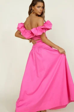 SEVEN WONDERS Savannah Maxi Skirt Fuchsia