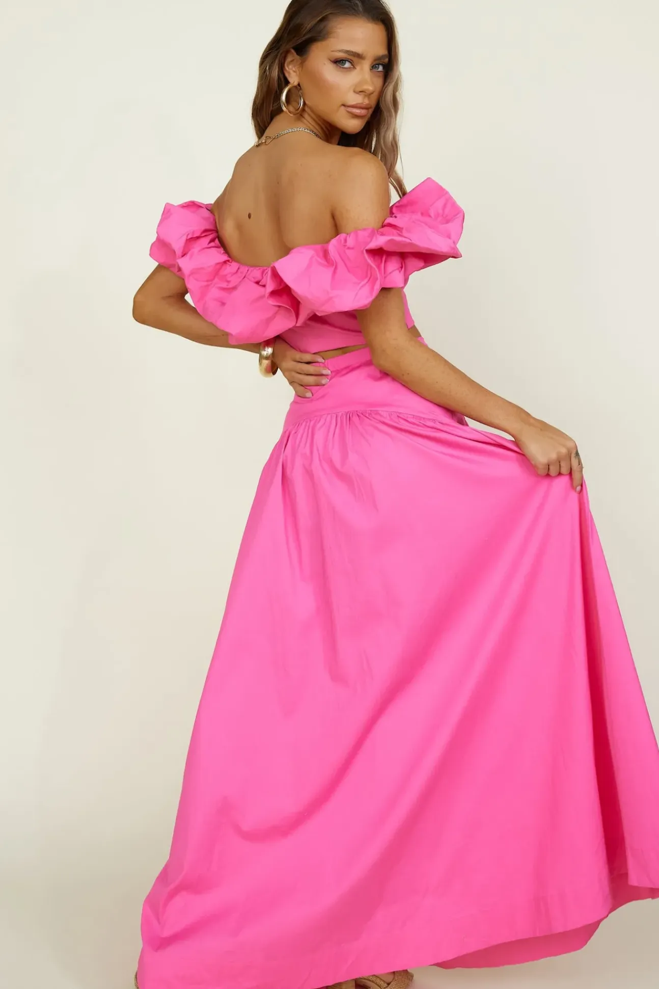 SEVEN WONDERS Savannah Maxi Skirt Fuchsia