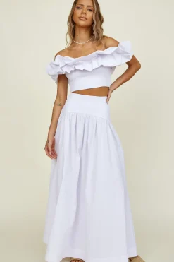 SEVEN WONDERS Savannah Maxi Skirt White