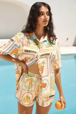 SEVEN WONDERS Sola Short Agata Print