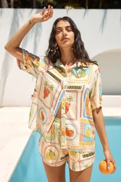 SEVEN WONDERS Sola Short Agata Print