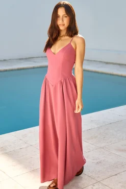 SEVEN WONDERS Zephy Maxi Dress Rose