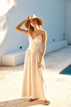 SEVEN WONDERS Zephy Maxi Dress Sand