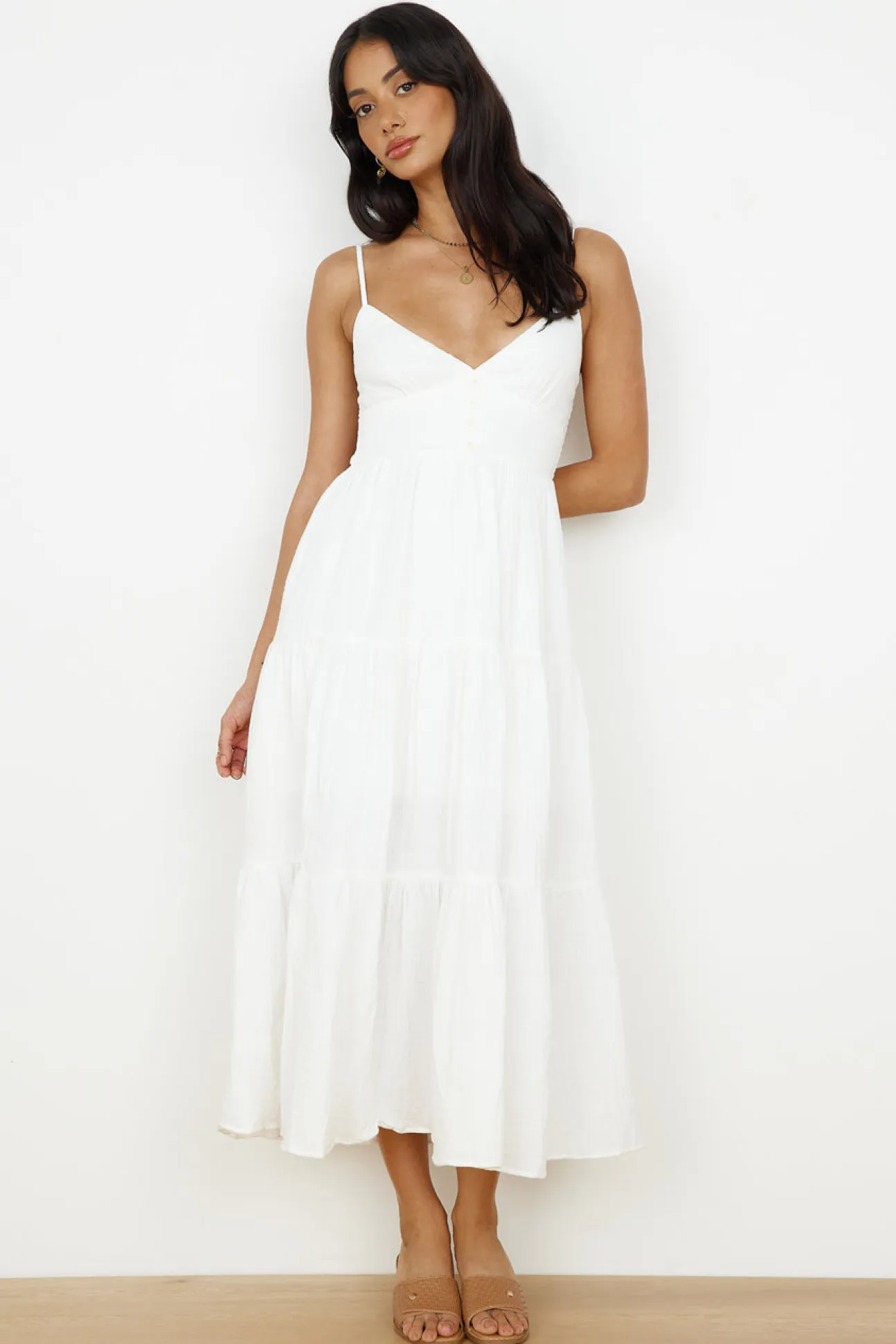 Share The Love Maxi Dress White