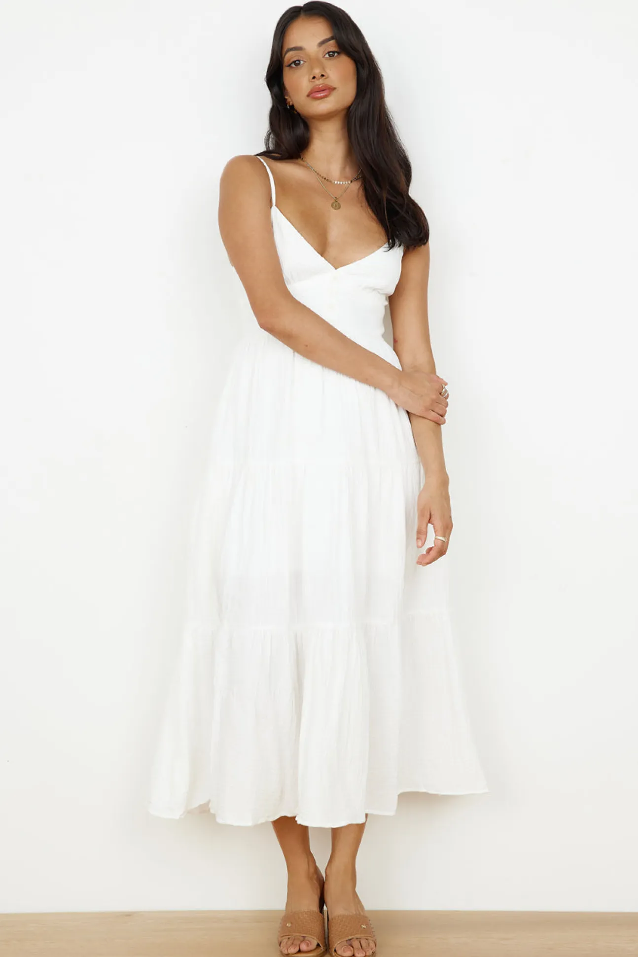 Share The Love Maxi Dress White