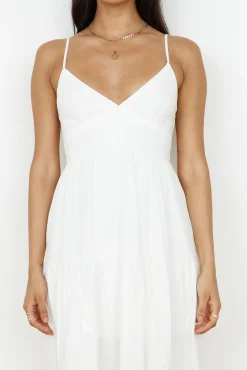 Share The Love Maxi Dress White