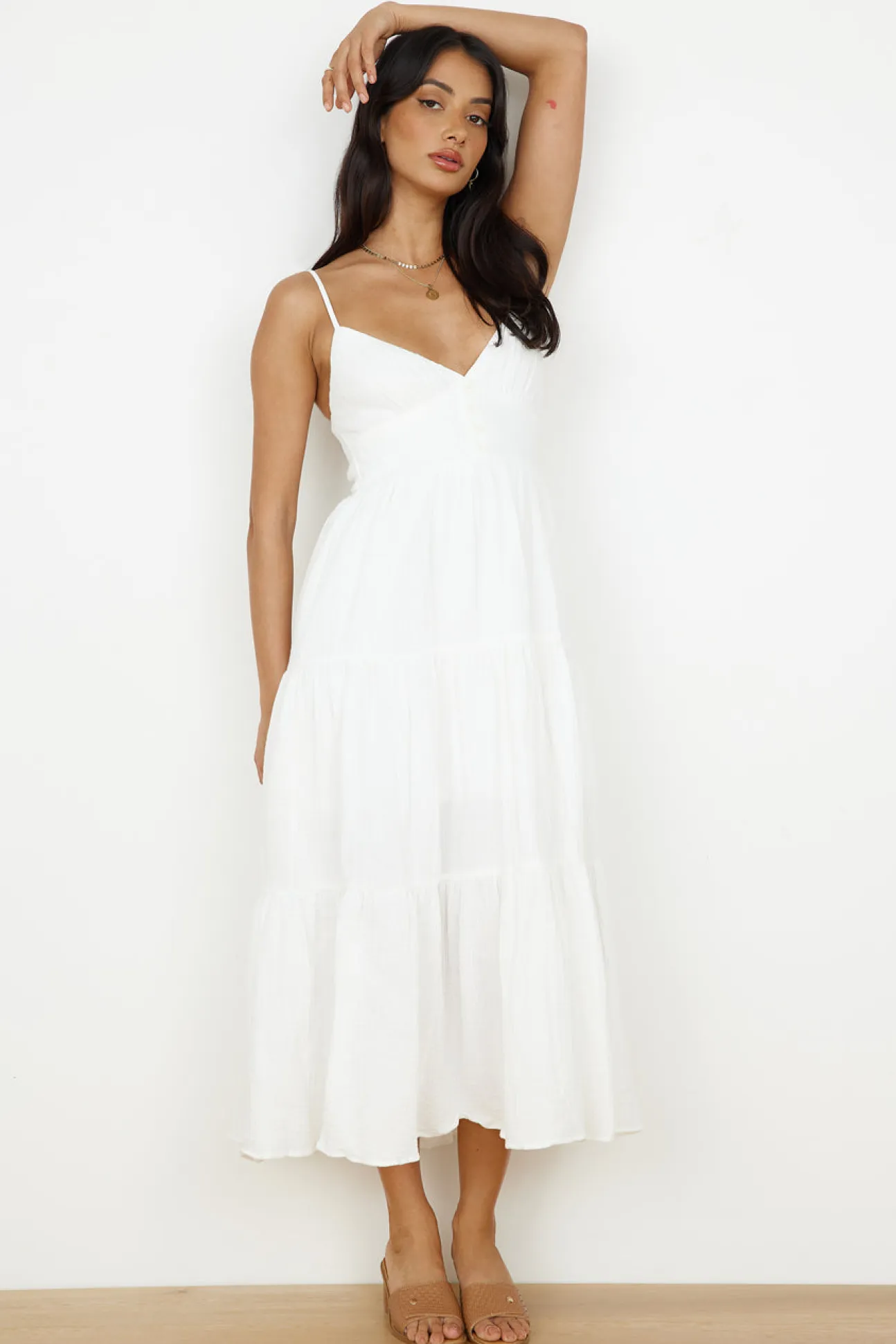 Share The Love Maxi Dress White