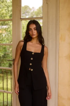 Shell Island Top Black