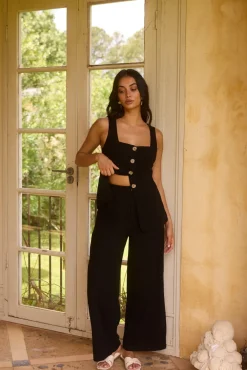 Shell Island Top Black