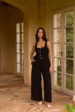 Shell Island Top Black
