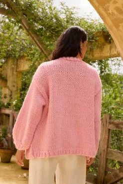 Sherbert Knit Cardigan Pink