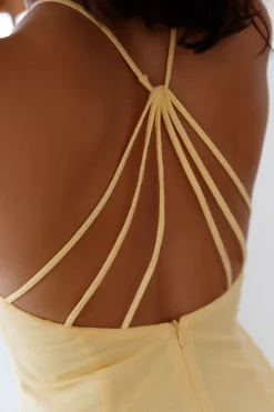 She's Captivating Midi Dress Yellow