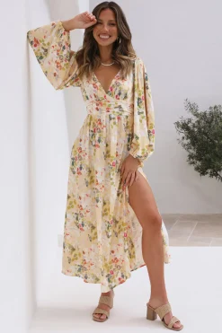 Shining Bright Maxi Dress Yellow