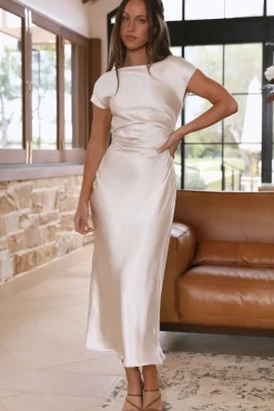 Siren Melody Maxi Dress Champagne
