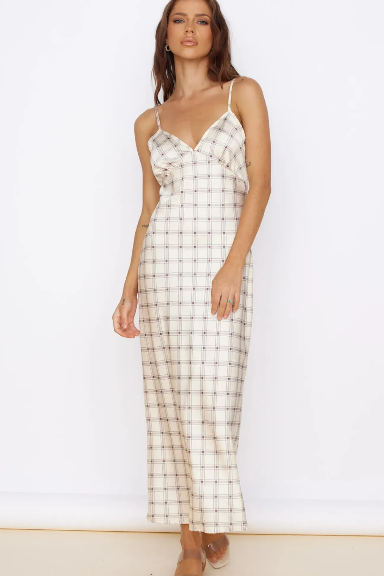 SNDYS Camilla Dress Check Print