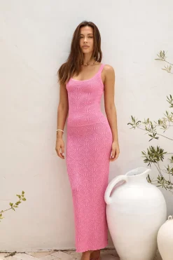 SNDYS Josefina Maxi Skirt Pink