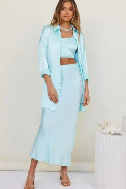 SNDYS Mystic Shirt Dress Sky