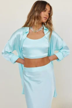 SNDYS Mystic Shirt Dress Sky