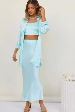 SNDYS Mystic Shirt Dress Sky