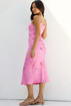 SNDYS Rosa Midi Dress Pink