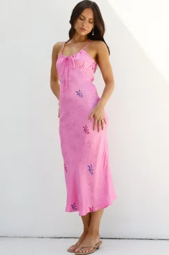 SNDYS Rosa Midi Dress Pink